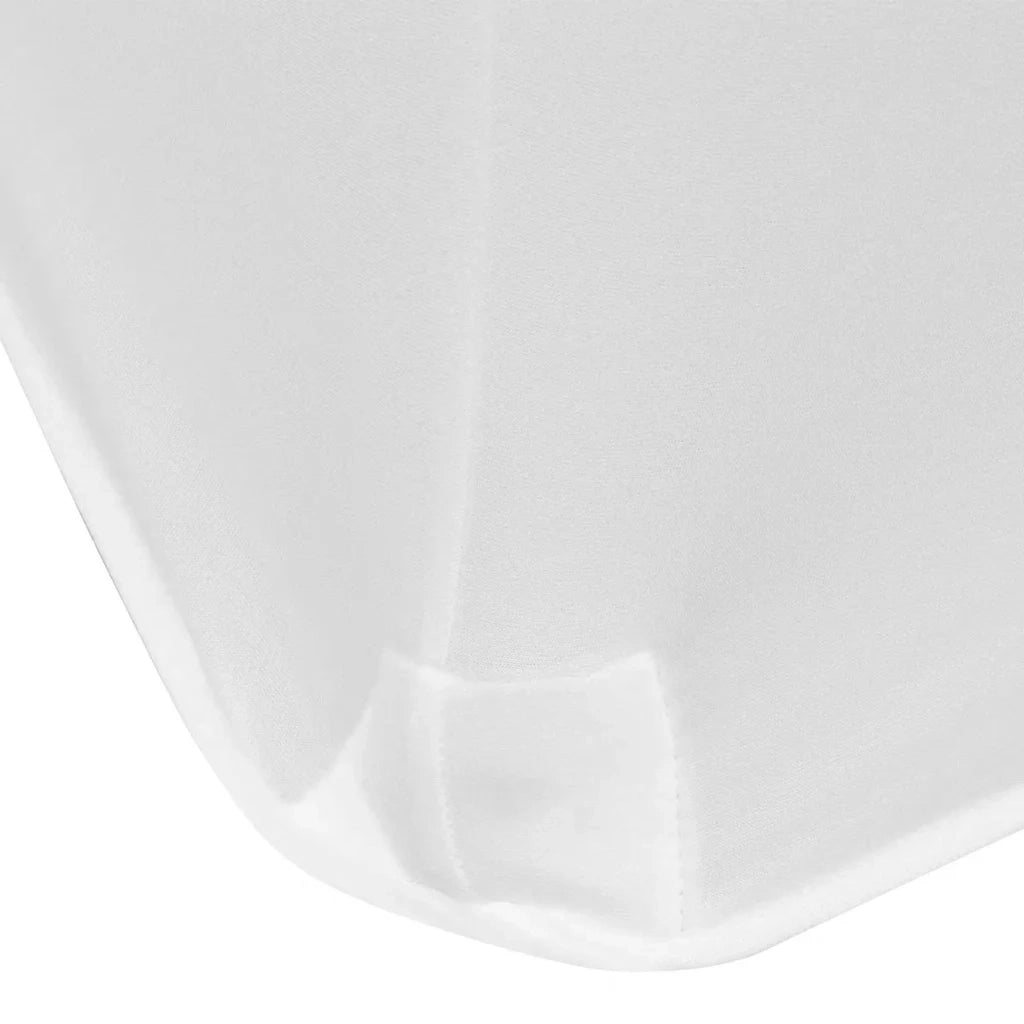 Fodere Elasticizzate per Tavolo 2 pz 243x76x74 cm Bianche CFW5179329