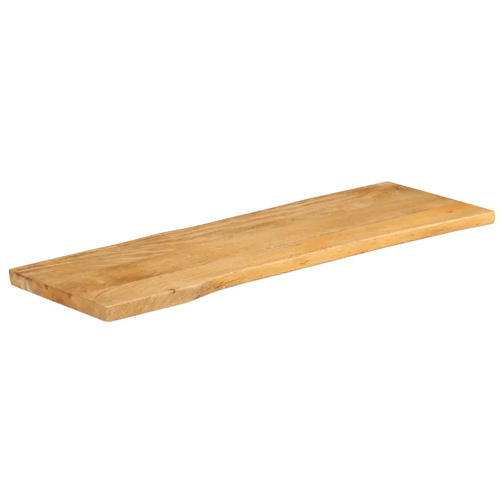vidaXL Piano Tavolo 140x40x2,5 cm Bordi Vivi in Legno Massello Mango