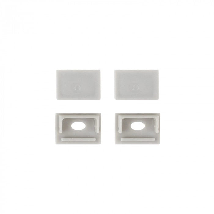 Profilo LED GNS02 a vista bianco cover trasparente 2m Ecolight
