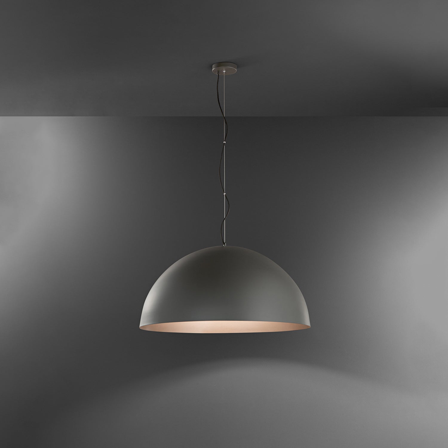 Sospensione Contemporanea Steel Metallo Grigio 1 Luce E27 Ip20 D80