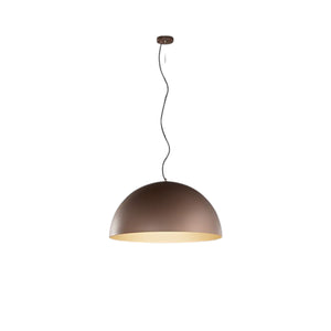 Sospensione Contemporanea Steel Metallo Marrone 1 Luce E27 Ip20 D80
