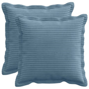 Federa 2 pz HOUTEN Blu 35 x 35 cm corduroy 916447