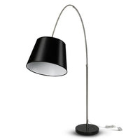 Lampada del pavimento a LED E27 Black paralume