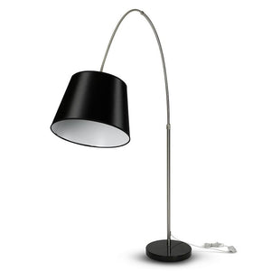 Lampada del pavimento a LED E27 Black paralume