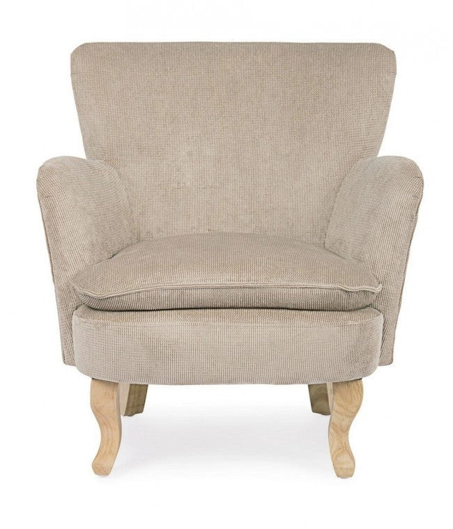 Poltrona 71,5x72,5x79h cm Chenille Tortora