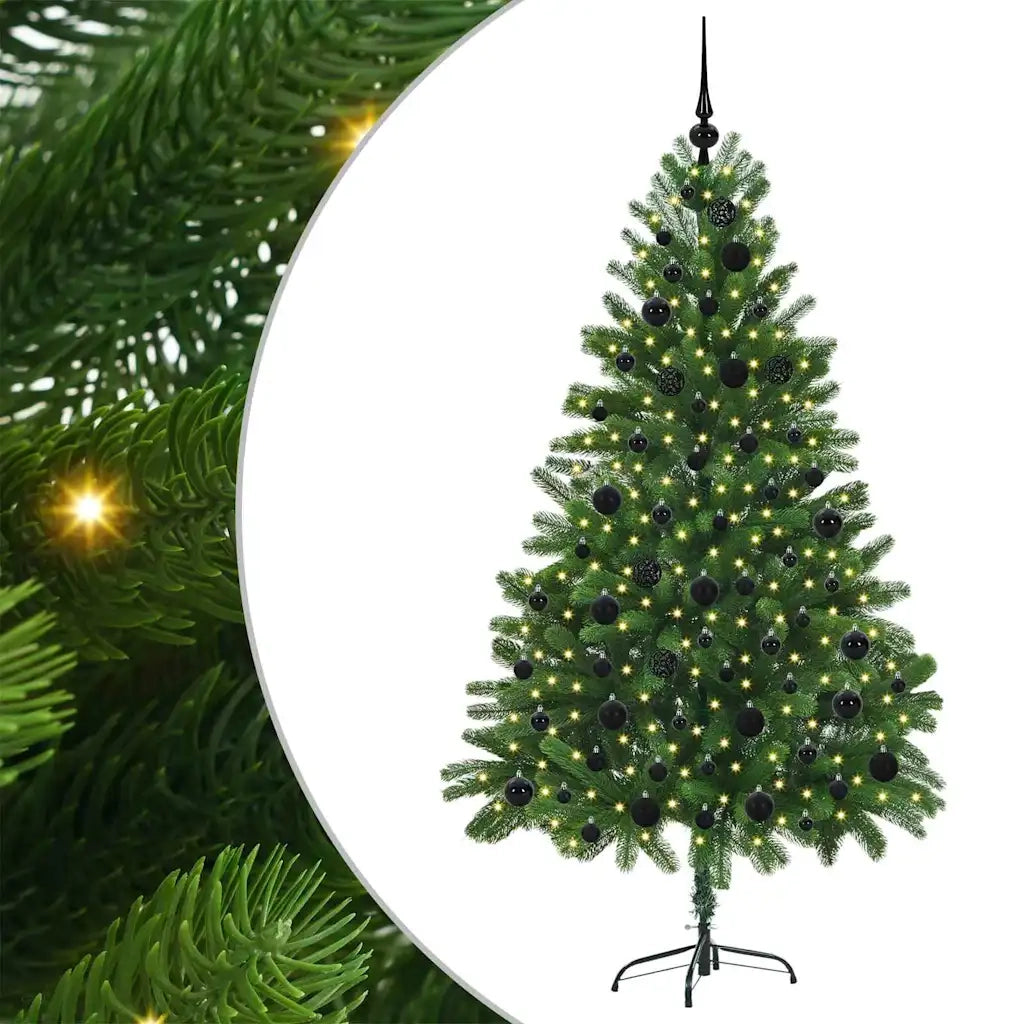 Albero di Natale con 300 LED con supporto Verde 180 cm PE 3396332