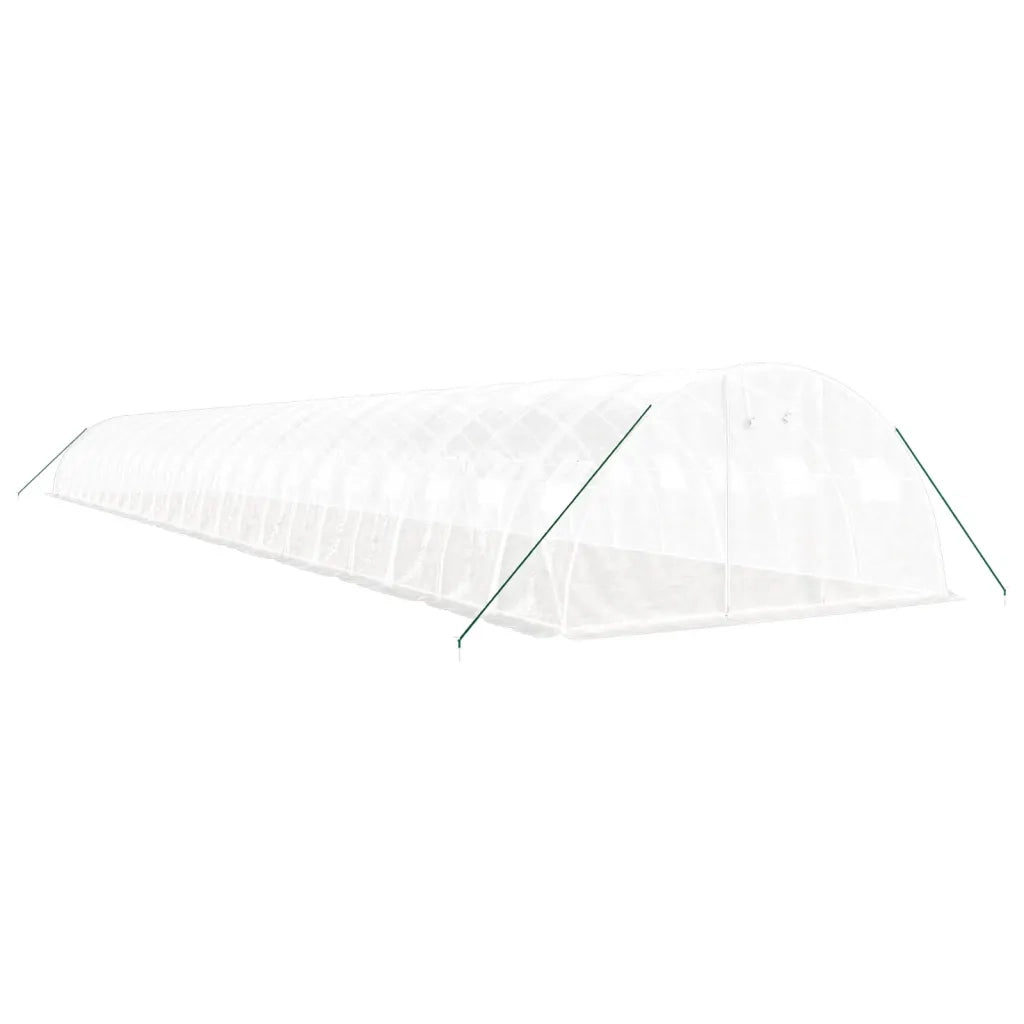 Serra con Telaio in Acciaio Bianco 96 m² 24x4x2 m 3188082