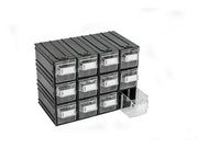 1pz cassettiera componibile puma 202/t 12 cassetti mm. 234x148x175 h cod:ferx.vit23962