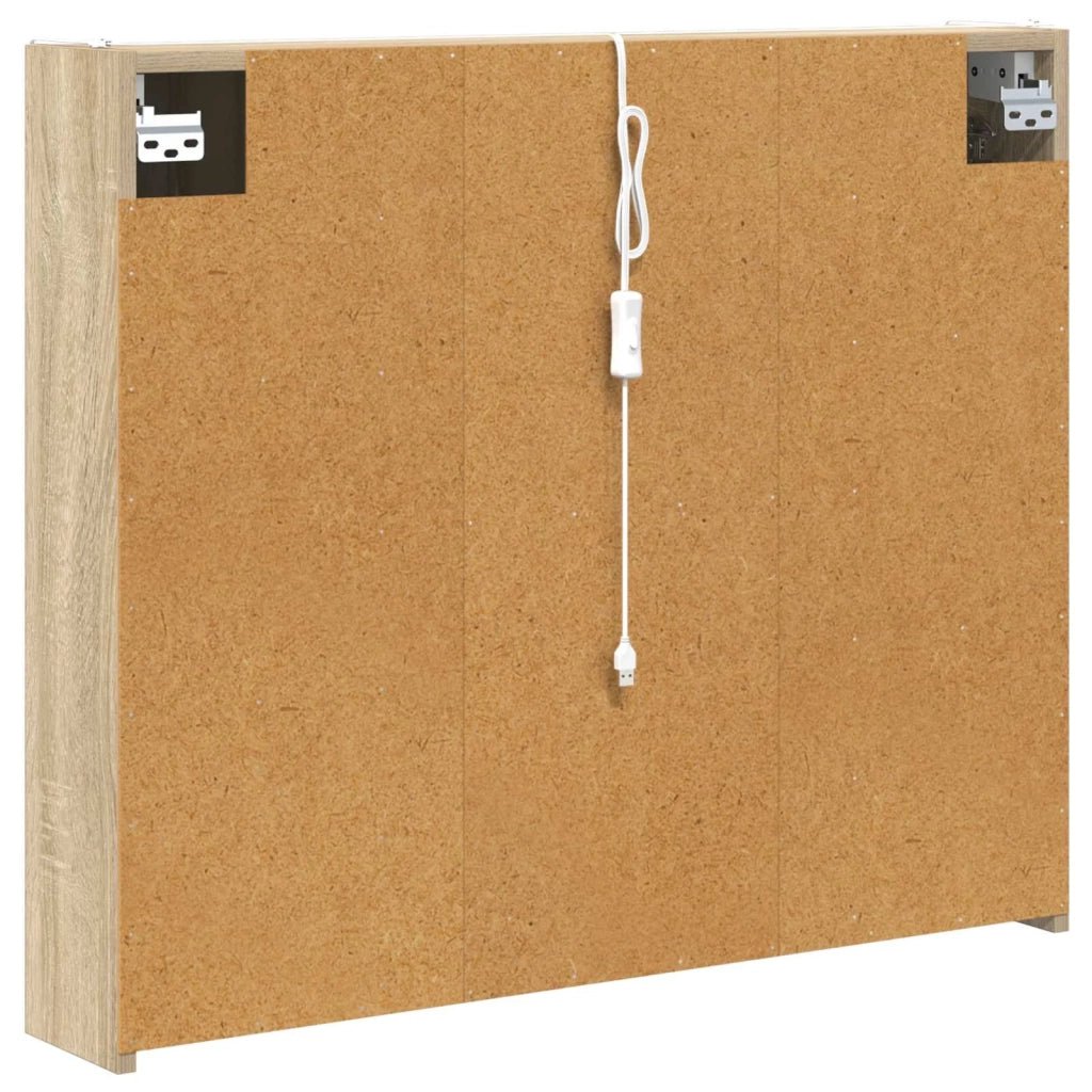 Mobiletto per specchio da bagno Rovere Sonoma