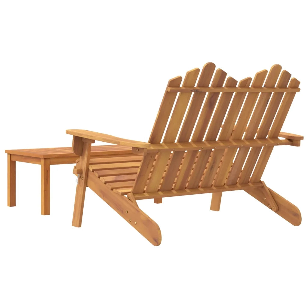 Set da Salotto Giardino Adirondack 2pz Legno Massello di Acacia 360041