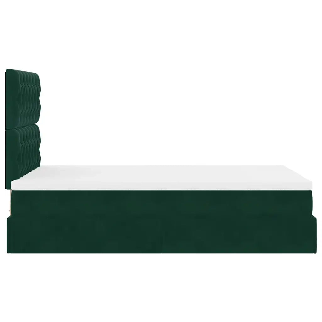 Struttura Letto Pouf con Materassi 120x190 cm Velluto 3314381