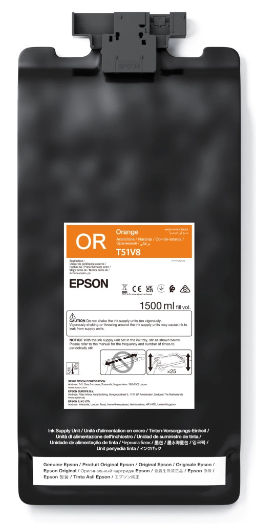 Ultrachrome gs3 orange t51v800 (1.5lt) - c13t51v800