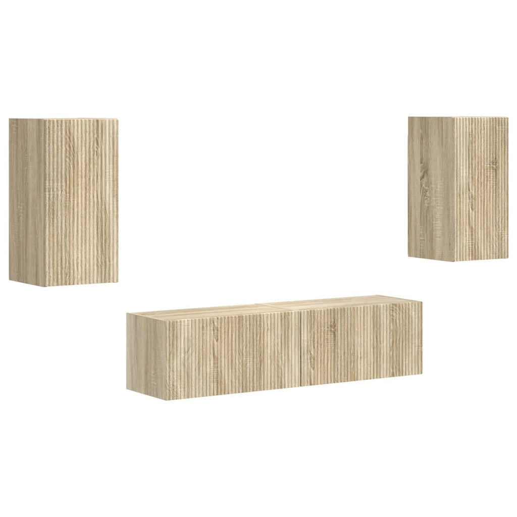 Set mobile TV 4 pcs Rovere Sonoma Legno multistrato 3409152