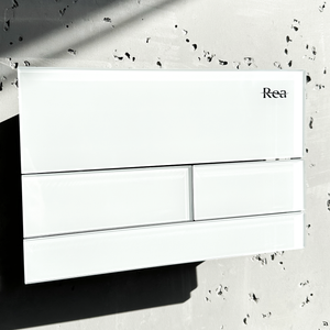 Pulsante Per Supporto Set Da Incasso Wc K011a-q Rea T White Glass