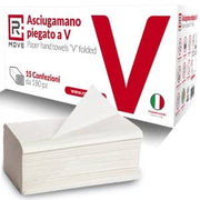 RMove Asciugamano Carta Piegato a V per Dispenser 15 cnf da 180pz