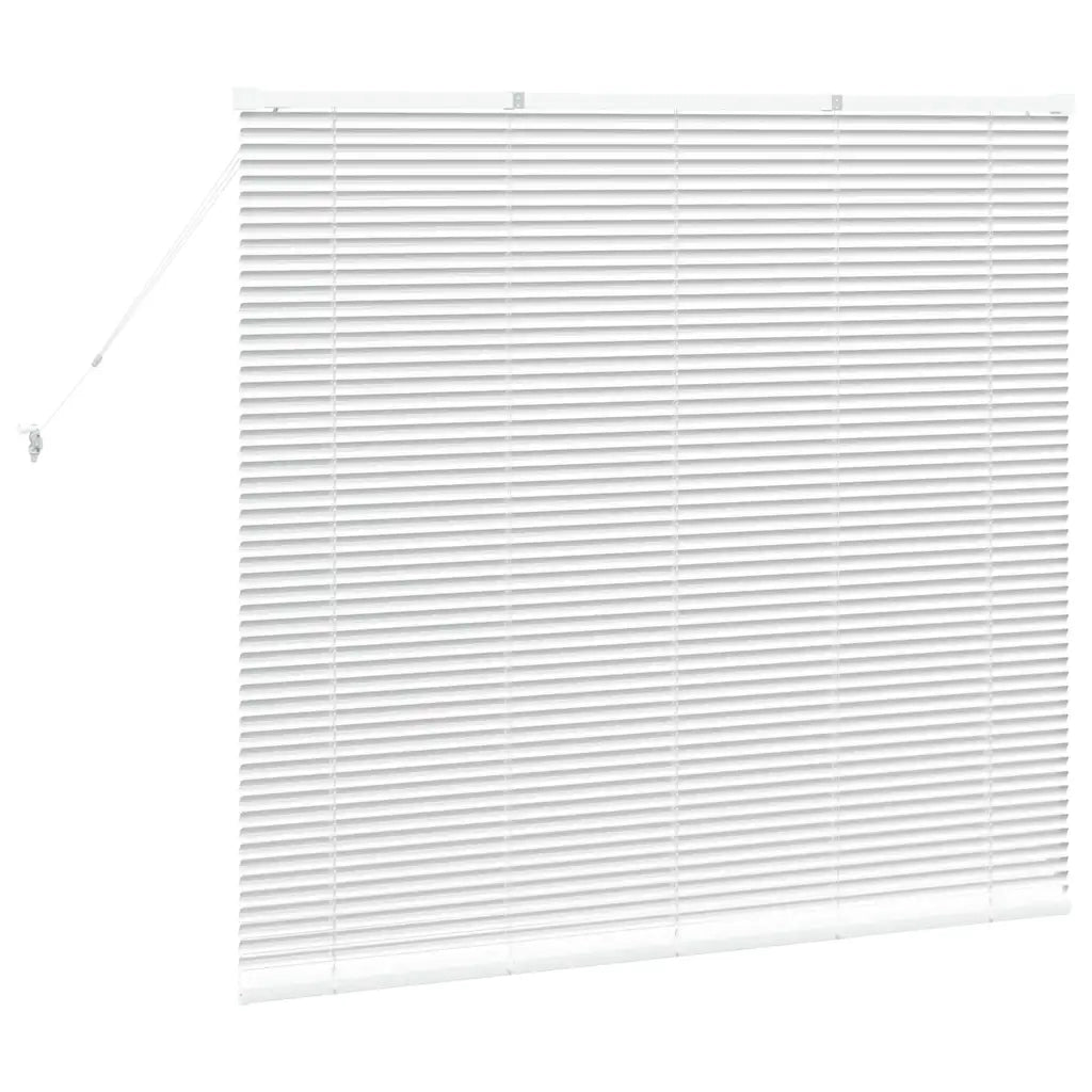 vidaXL Tenda per Finestra con tende Manuale Bianco Alluminio
