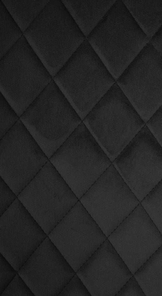 Sedia da pranzo Telde Velvet nero