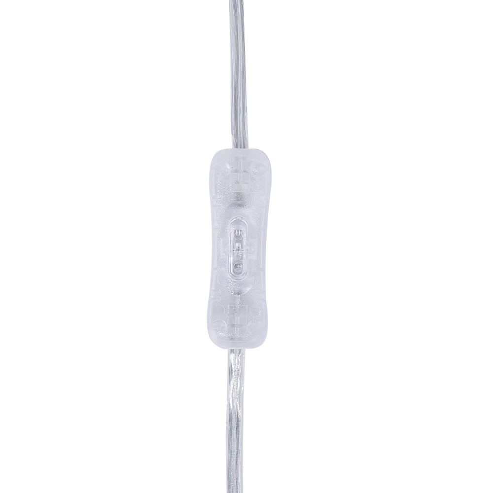 Lampada da Tavolo Rotonda Base in Legno Chiaro Paralume in Tessuto Bianco Moderna