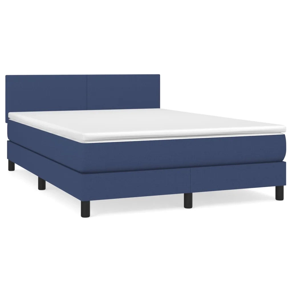 Giroletto a Molle con Materasso Blu 140x190 cm in Tessuto 3139895