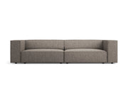 Cosmopolitan Design - Divano "Arendal" 4 posti in ciniglia grigio 