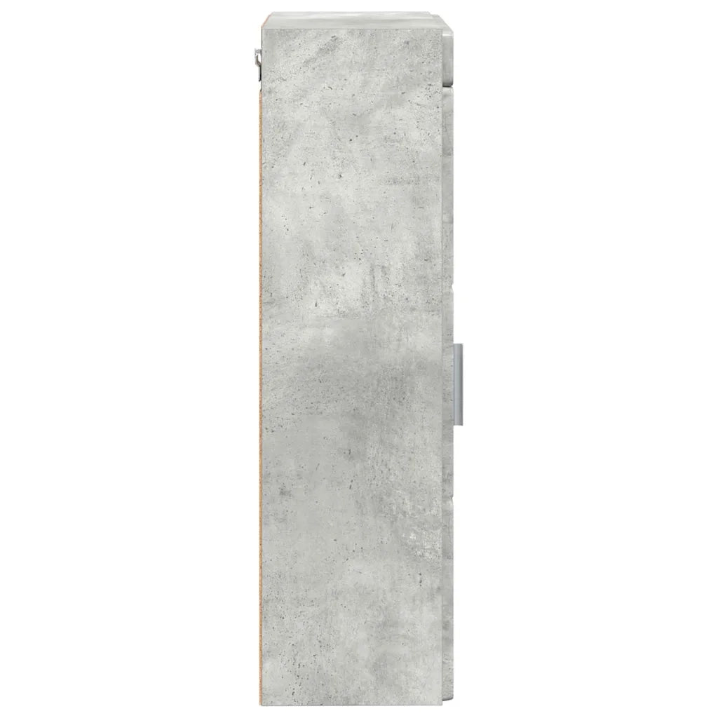 Armadio da bagno a muro TULUM Grigio cemento 37 x 24,5 x 86 cm