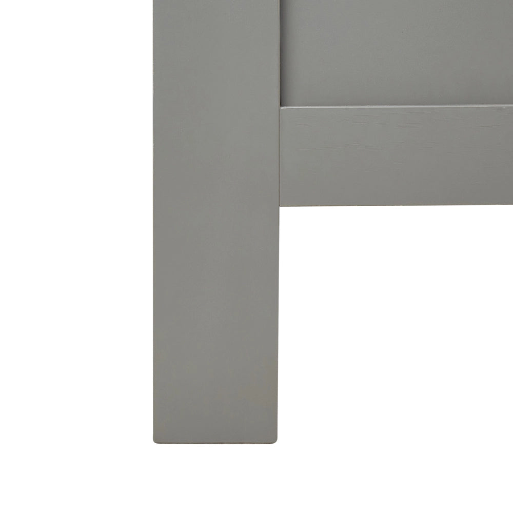 Letto in legno di pino grigio matrimoniale 140 x 200 cm 6 stile scandinavo