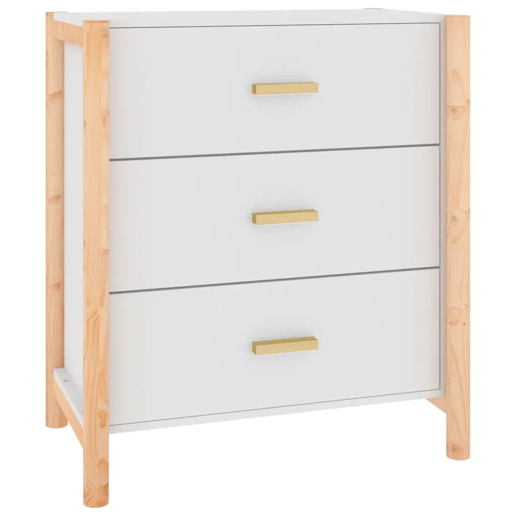 Credenza | Madia | Buffet da pranzo | Armadio da pranzo Bianca 62x38x70 cm in Legno Multistrato