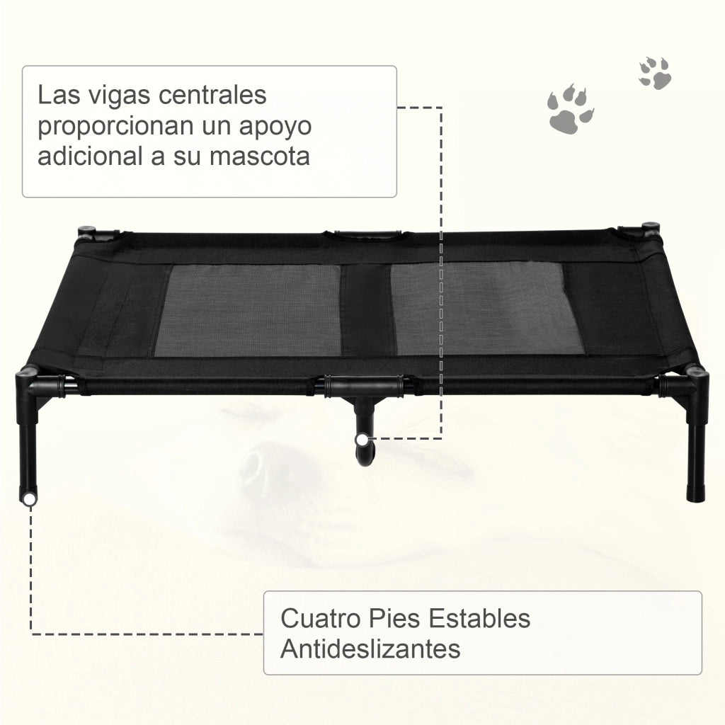 Cuccia per Cani Portatile ¨C Zephmum ¨C 92x76x18 cm Nero