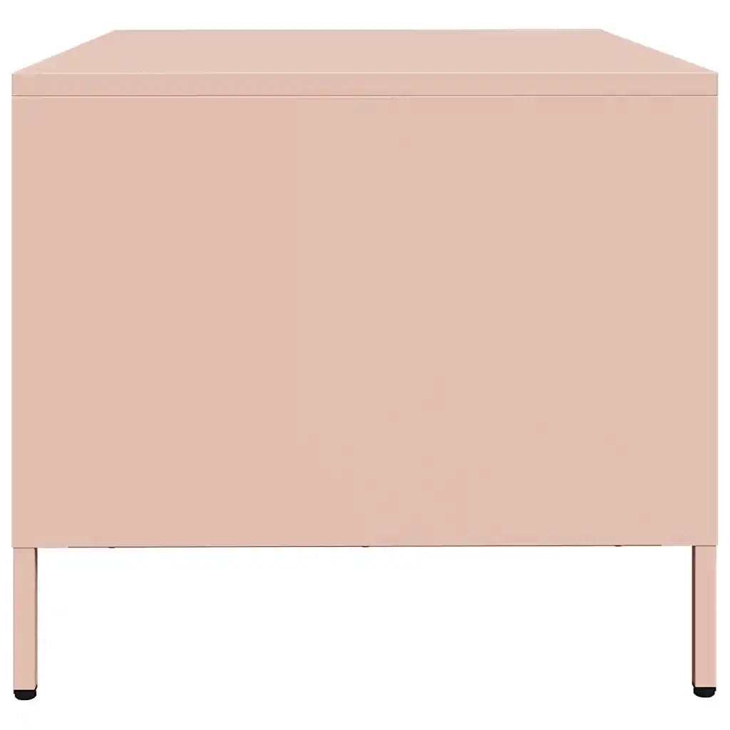 vidaXL Mobile TV Rosa 68x50x43,5 cm in Acciaio Laminato a Freddo