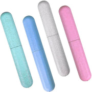 Tas per quattro spazzolini da denti - Portatile - Ospita quattro spazzolini - Risparmia spazio - In plastica - Design semplice - Ideale per viaggiare