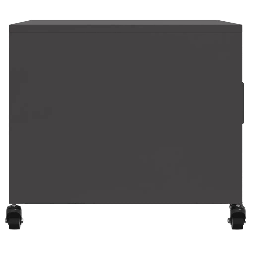 Tavolino da Salotto Nero 100,5x39x72 cm in Acciaio 846686