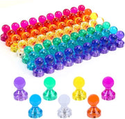 60 pezzi di forti magneti, 11 x 17 mm magneti per lavagna e bacheche, magneti neodymium mini, magneti per lavagna bianca per note, magneti piccoli colorati e trasparenti