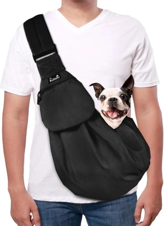 Porta Bambino da Spalla - Cintura Regolabile - Escursioni All'aperto - Porta Cane - Nero