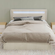 Letto imbottito con struttura sollevabile - Xylo - 140x200 - Beige