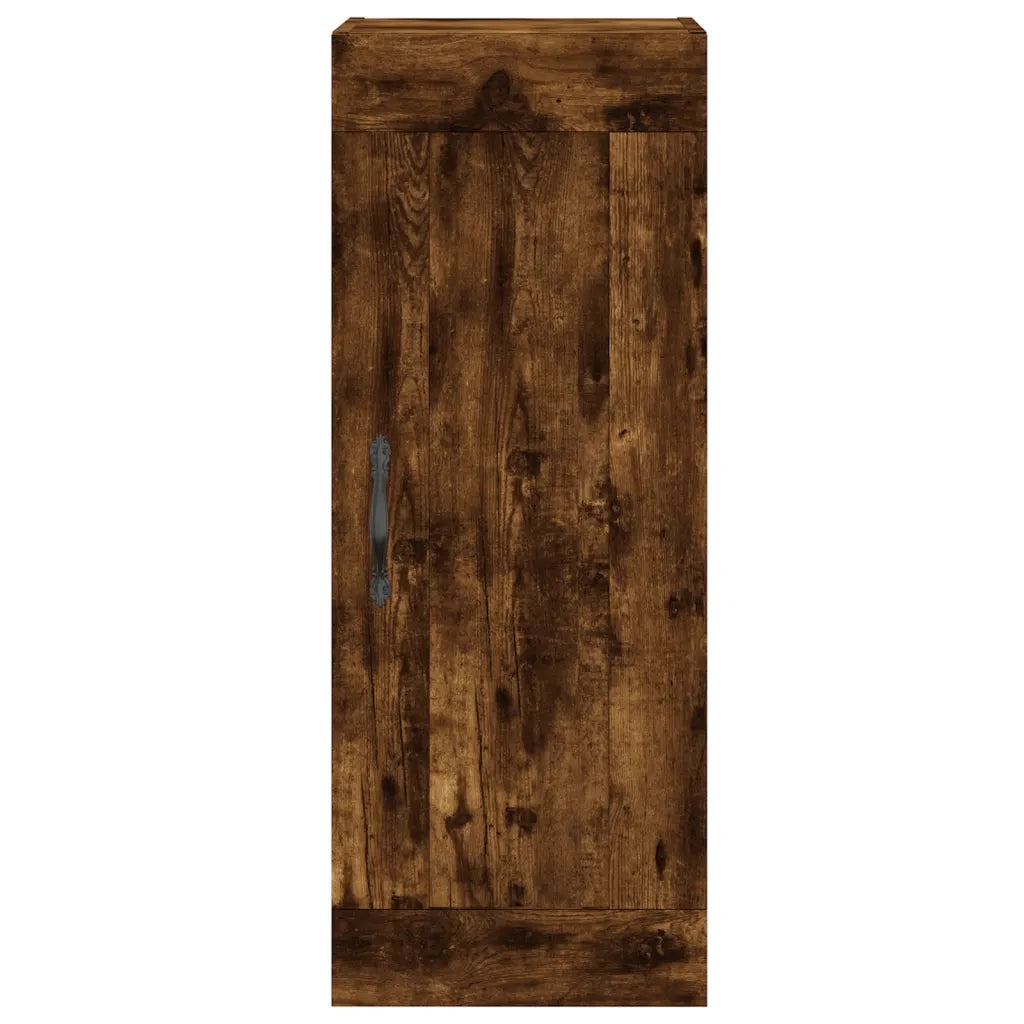 Mobile a Parete Rovere Fumo 34,5x34x90 cm in Legno Multistrato 830497