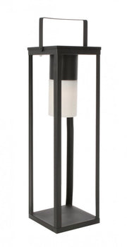 Lampada Lanterna Solare 20x20x75h cm con Manico Nero