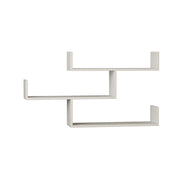Mensola da parete in legno "Tibet" - 119 x 23 x 66 cm - Bianco