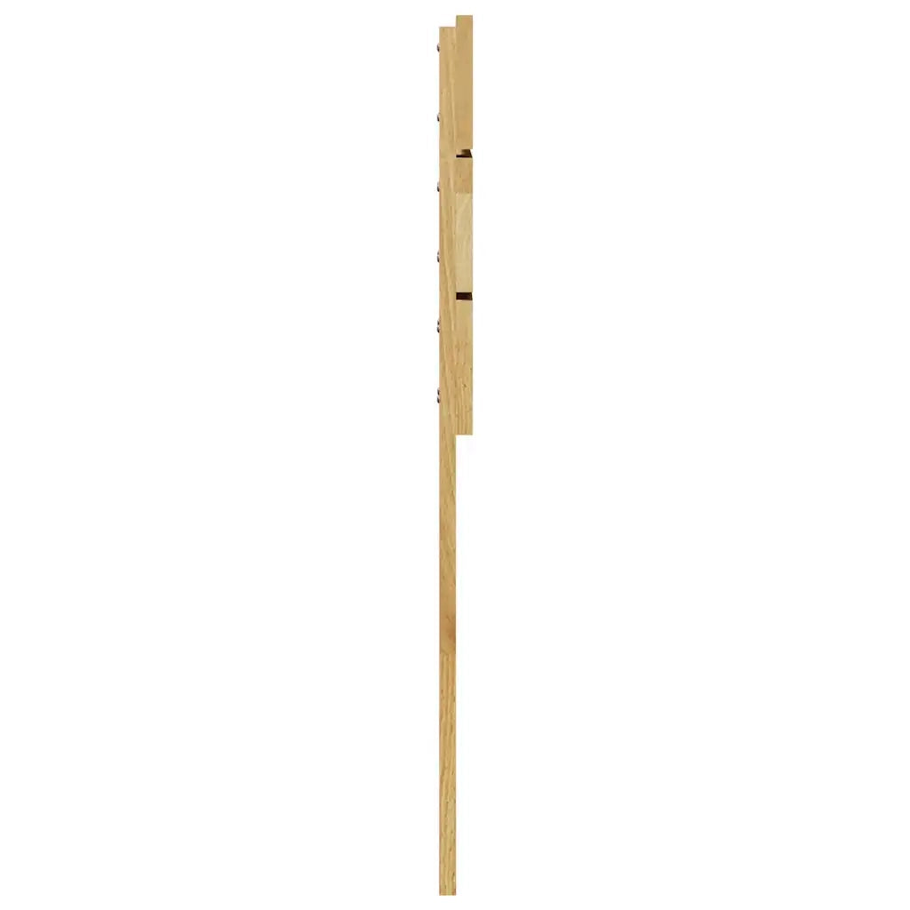 vidaXL Testiera 120 cm in Legno Massello di Rovere