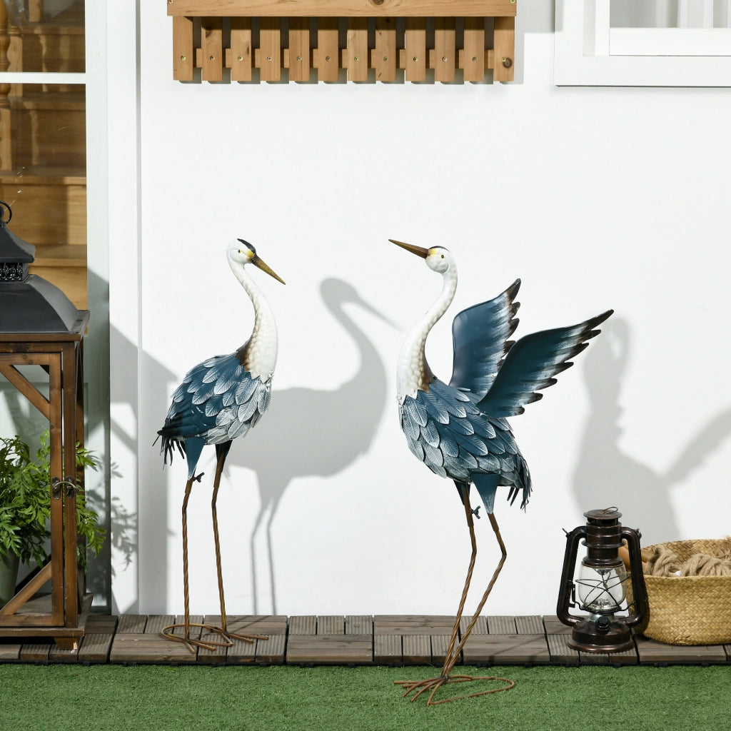 Statue giardino erone in acciaio ¨C zephmum ¨C 74x70 cm multicolore
