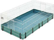 Gabbia per cavi - ambiente di vita ampio - adatto per cavi - verde/bianco - 119,38 x 60,96 x 35,56 cm