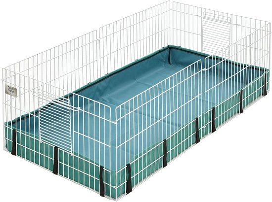Gabbia per cavi - ambiente di vita ampio - adatto per cavi - verde/bianco - 119,38 x 60,96 x 35,56 cm