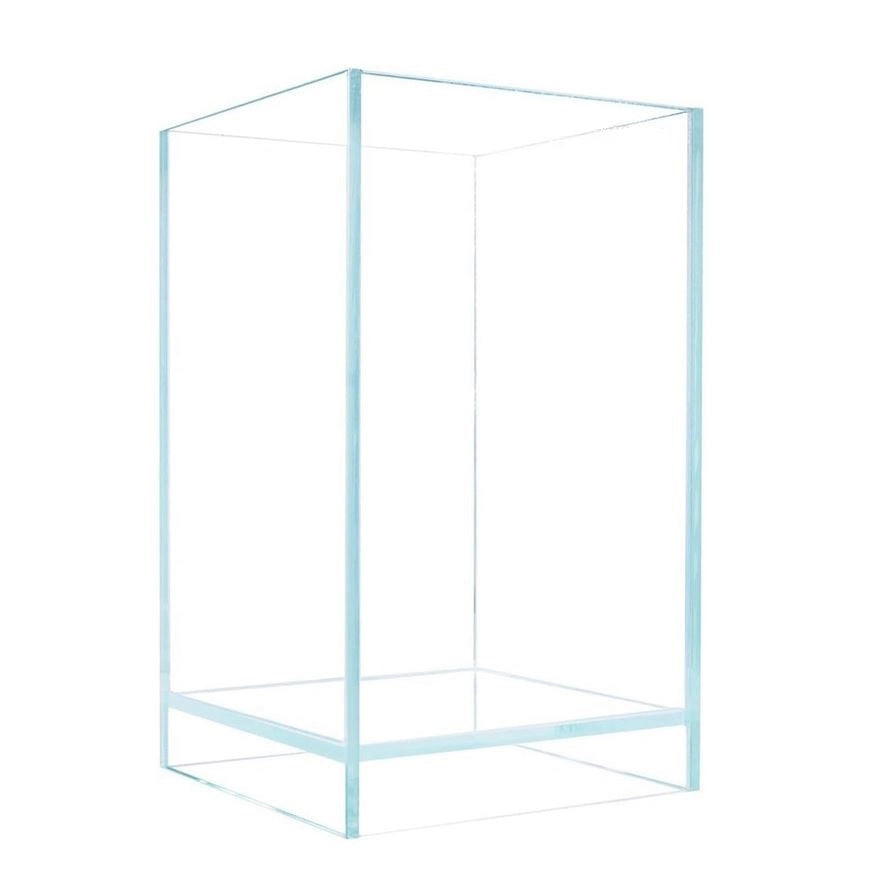 AQPet Kubic 15 Air - vasca in vetro Extrachiaro cm15×15×23h con coperchio