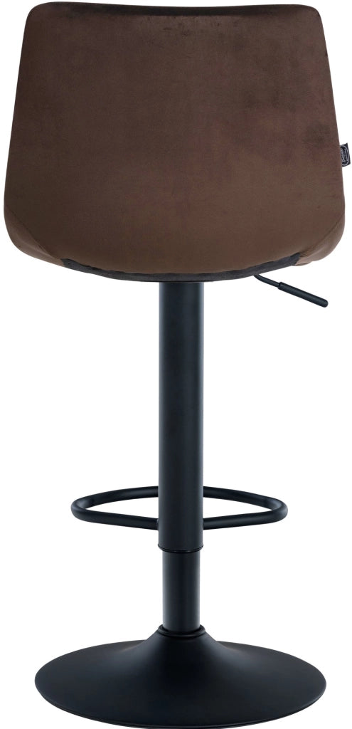 2er Set Barhocker Jerry Samt schwarz