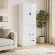 Set di armadi 2 pcs Bianco Lucido Legno ingegnerizzato 3416821