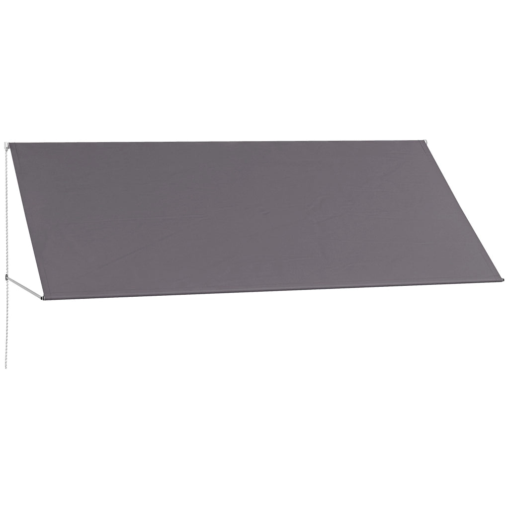 Tenda da sole retrattile regolabile ¨C Minimal ¨C grigio scuro 300x120 cm in alluminio e poliestere