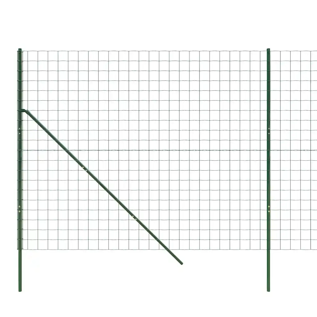 Recinzione da Giardino | Recinzione Metallica Verde 1,8x25 m in Acciaio Zincato