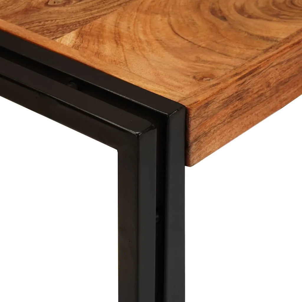 Tavolo Nesting 3 pcs Legno massello di acacia e metallo 4104731