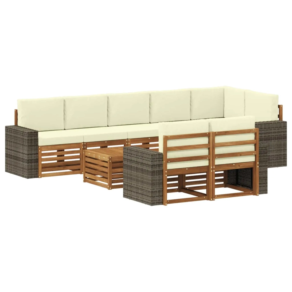 Set divani Legno di Acacia Massello 3384546