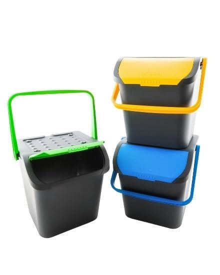MAURY'S TRIS PATTUMIERA ECOLOGIC DA 28 LITRI COMPONIBILE CON MANICI