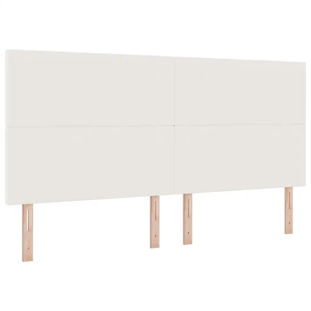 Testiera Crema 200 cm Tessuto in Cords 3337738